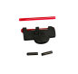 Preview: LPA Korn f. S&W K/L/N zum Verstiften MP35F - Fiber Optic in Rot